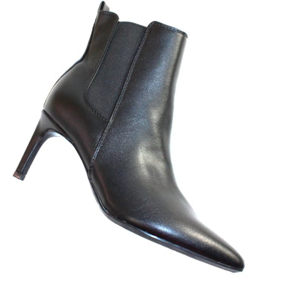 Calvin Klein Samara Black Stiletto Heel Pull On Bootie, Size 6.5 - Picture 7 of 9